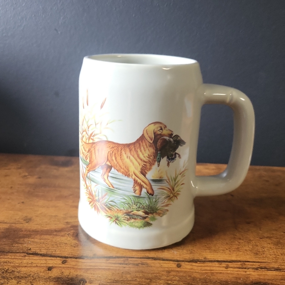 Vintage McCoy Golden Retriever Stein – Dog Breed Series